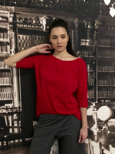 BLOUSE RED LOVE