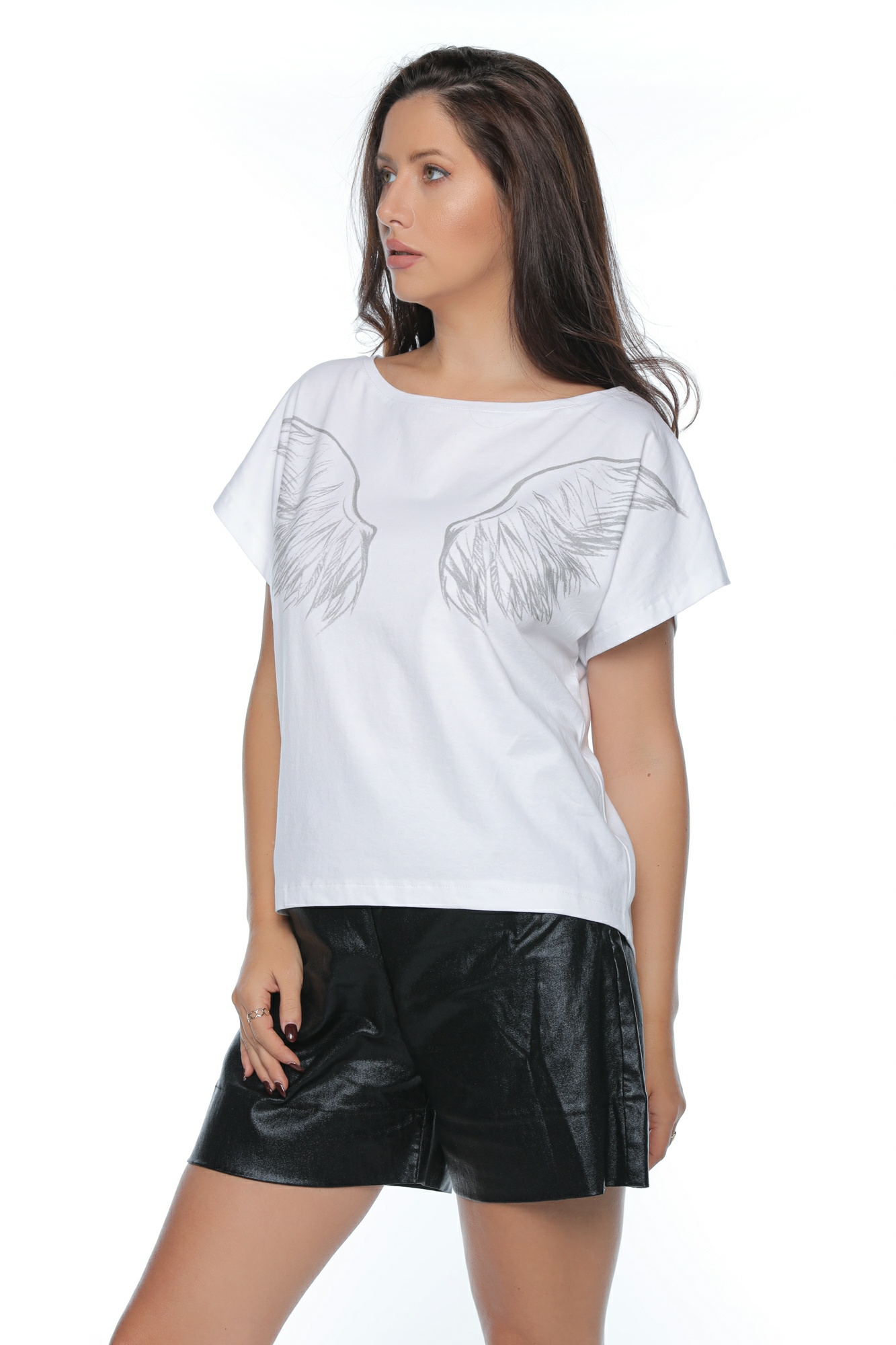 TRICOU ARIPI DE INGERI ALB - imagine 2