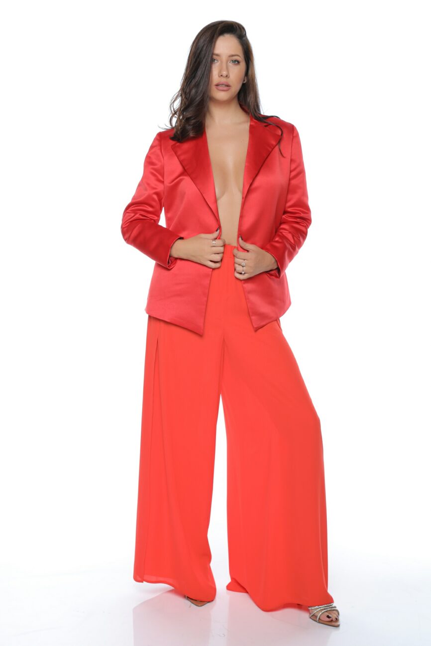 sacou roșu elegant